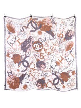 Chanel All Pattern Cashmere Blend Scarf